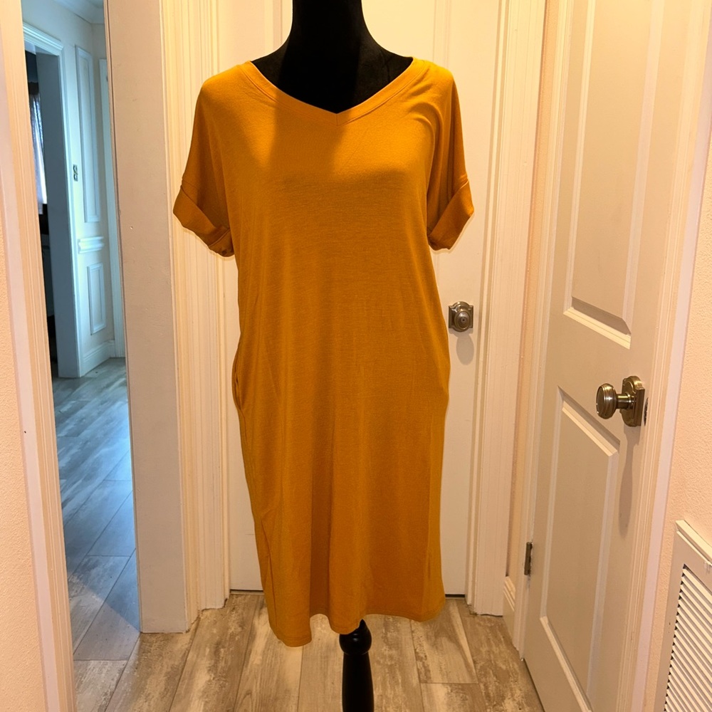 Mustard Pocket Dress
